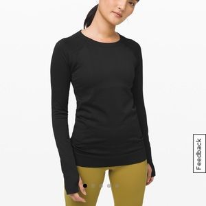 NWT Black Lululemon Rest Less Pullover longsleeve